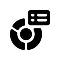 statistics glyph icon. Strong and solid icon for websites and mobile apps. vector