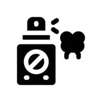 insect repellent glyph icon. Strong and solid icon for websites and mobile apps. vector