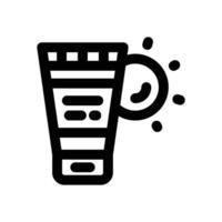 sunscreen line icon. Clean and minimalist icon for websites, mobile apps, presentations, and logos. Fully scalable and customizable for any project. vector