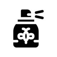 mosquito repellent glyph icon. Strong and solid icon for websites and mobile apps. vector
