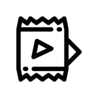 snack line icon. Clean and minimalist icon for websites, mobile apps, presentations, and logos. Fully scalable and customizable for any project. vector
