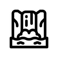 waterfall line icon. Clean and minimalist icon for websites, mobile apps, presentations, and logos. Fully scalable and customizable for any project. vector