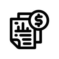 financial line icon. Clean and minimalist icon for websites, mobile apps, presentations, and logos. Fully scalable and customizable for any project. vector