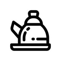 kettle line icon. Clean and minimalist icon for websites, mobile apps, presentations, and logos. Fully scalable and customizable for any project. vector