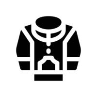 jacket glyph icon. Strong and solid icon for websites and mobile apps. vector