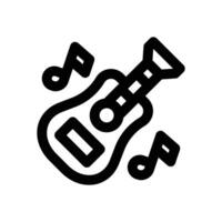 guitar line icon. Clean and minimalist icon for websites and mobile apps. vector