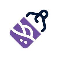 tag dual tone icon. Sleek and modern icon for websites and mobile apps. vector