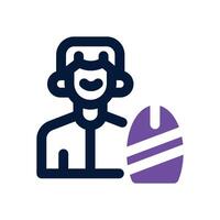 surfer dual tone icon. Sleek and modern icon for websites and mobile apps. vector