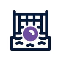 beach volleyball dual tone icon. Sleek and modern icon for websites and mobile apps. vector