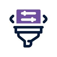 filter duotone icon. Sleek and modern icon for websites, mobile apps, marketing materials, and corporate design. Fully scalable and ready to use. vector