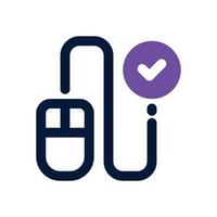 pay per click dual tone icon. Sleek and modern icon for websites and mobile apps. vector