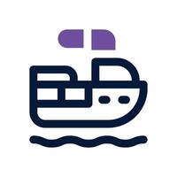 jet ski dual tone icon. Sleek and modern icon for websites and mobile apps. vector