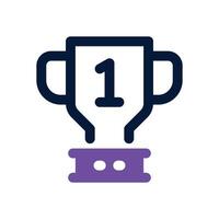 trophy duotone icon. Sleek and modern icon for websites, mobile apps, marketing materials, and corporate design. Fully scalable and ready to use. vector
