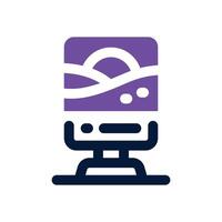 city poster duotone icon. Sleek and modern icon for websites, mobile apps, marketing materials, and corporate design. Fully scalable and ready to use. vector