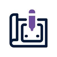 prototipe dual tone icon. Sleek and modern icon for websites and mobile apps. vector