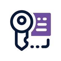 keywording dual tone icon. Sleek and modern icon for websites and mobile apps. vector