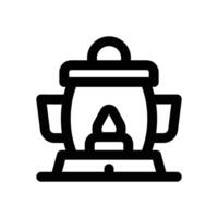 gas lamp line icon. Clean and minimalist icon for websites and mobile apps. vector