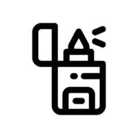 lighter line icon. Clean and minimalist icon for websites and mobile apps. vector
