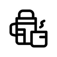 thermos line icon. Clean and minimalist icon for websites, mobile apps, presentations, and logos. Fully scalable and customizable for any project. vector