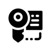 keywording glyph icon. Strong and solid icon for websites and mobile apps. vector