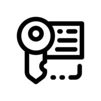 keywording line icon. Clean and minimalist icon for websites and mobile apps. vector