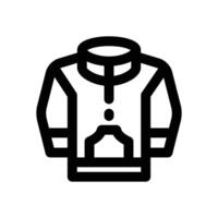 jacket line icon. Clean and minimalist icon for websites, mobile apps, presentations, and logos. Fully scalable and customizable for any project. vector