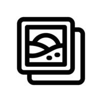 photo line icon. Clean and minimalist icon for websites and mobile apps. vector