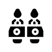 stove glyph icon. Strong and solid icon for websites and mobile apps. vector