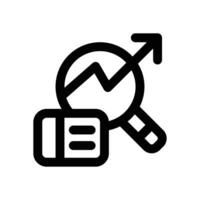 seo optimization line icon. Clean and minimalist icon for websites and mobile apps. vector