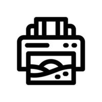printing line icon. Clean and minimalist icon for websites and mobile apps. vector