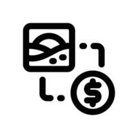 business line icon. Clean and minimalist icon for websites and mobile apps. vector