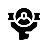 audience filter glyph icon. Strong and solid icon for websites and mobile apps. vector