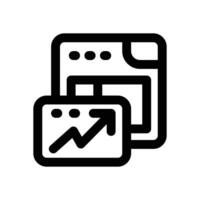 web trafic line icon. Clean and minimalist icon for websites and mobile apps. vector
