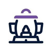 gas lamp duotone icon. Sleek and modern icon for websites, mobile apps, marketing materials, and corporate design. Fully scalable and ready to use. vector