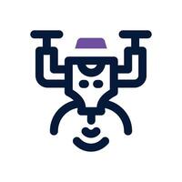 drone duotone icon. Sleek and modern icon for websites, mobile apps, marketing materials, and corporate design. Fully scalable and ready to use. vector
