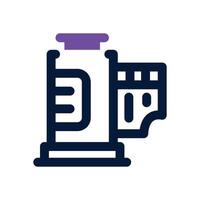 camera roll dual tone icon. Sleek and modern icon for websites and mobile apps. vector