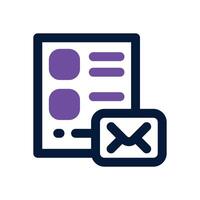 email checklist dual tone icon. Sleek and modern icon for websites and mobile apps. vector