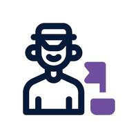 travel guide duotone icon. Sleek and modern icon for websites, mobile apps, marketing materials, and corporate design. Fully scalable and ready to use. vector