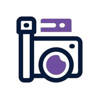 vlog dual tone icon. Sleek and modern icon for websites and mobile apps. vector