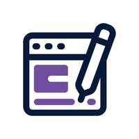 blog duotone icon. Sleek and modern icon for websites, mobile apps, marketing materials, and corporate design. Fully scalable and ready to use. vector