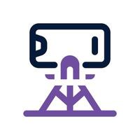 tripod duotone icon. Sleek and modern icon for websites, mobile apps, marketing materials, and corporate design. Fully scalable and ready to use. vector
