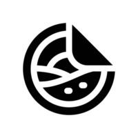 stiker glyph icon. Strong and solid icon for websites and mobile apps. vector