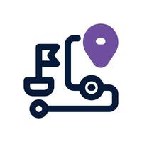 destination duotone icon. Sleek and modern icon for websites, mobile apps, marketing materials, and corporate design. Fully scalable and ready to use. vector