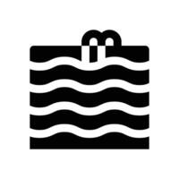 swimming pool glyph icon. Strong and solid icon for websites and mobile apps. vector