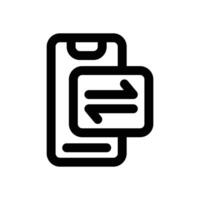 sharing line icon. Clean and minimalist icon for websites and mobile apps. vector