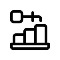 success key line icon. Clean and minimalist icon for websites and mobile apps. vector
