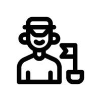 travel guide line icon. Clean and minimalist icon for websites, mobile apps, presentations, and logos. Fully scalable and customizable for any project. vector