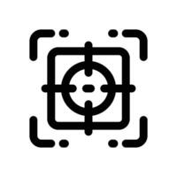 camera focus line icon. Clean and minimalist icon for websites and mobile apps. vector