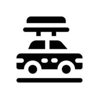 car glyph icon. Strong and solid icon for websites and mobile apps. vector