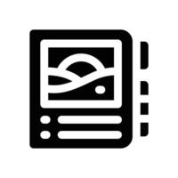 album glyph icon. Strong and solid icon for websites and mobile apps. vector